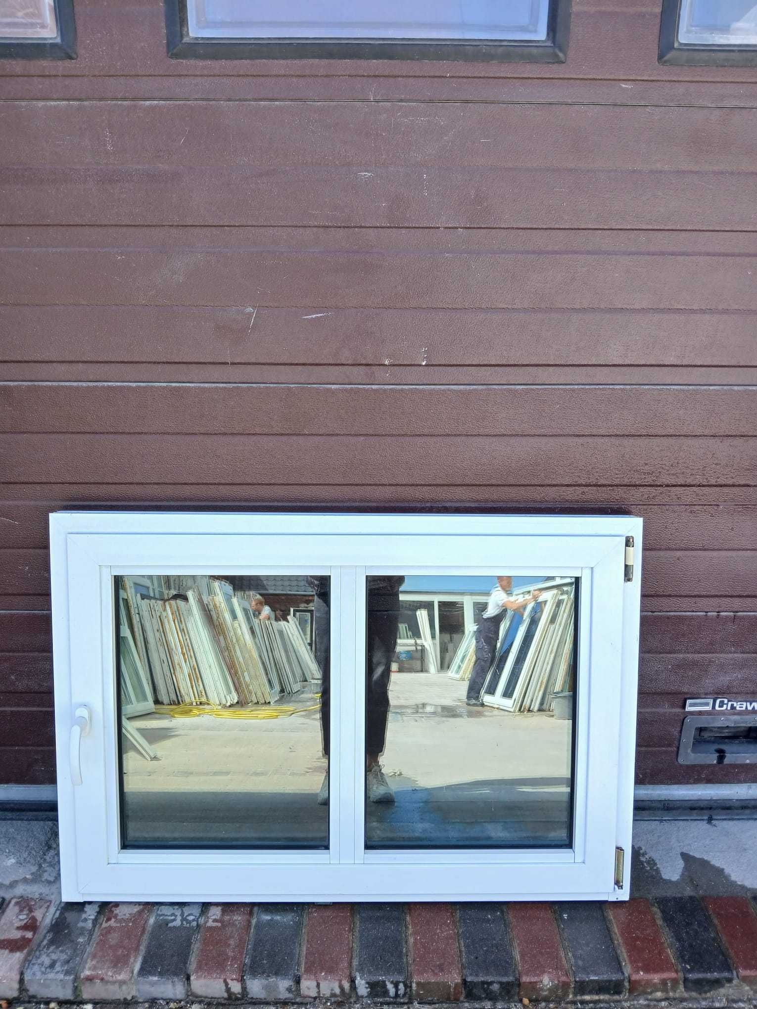 Okno aluminiowe z poprzeczką tylko otwierane 120x82 okna DOWÓZ KRAJ