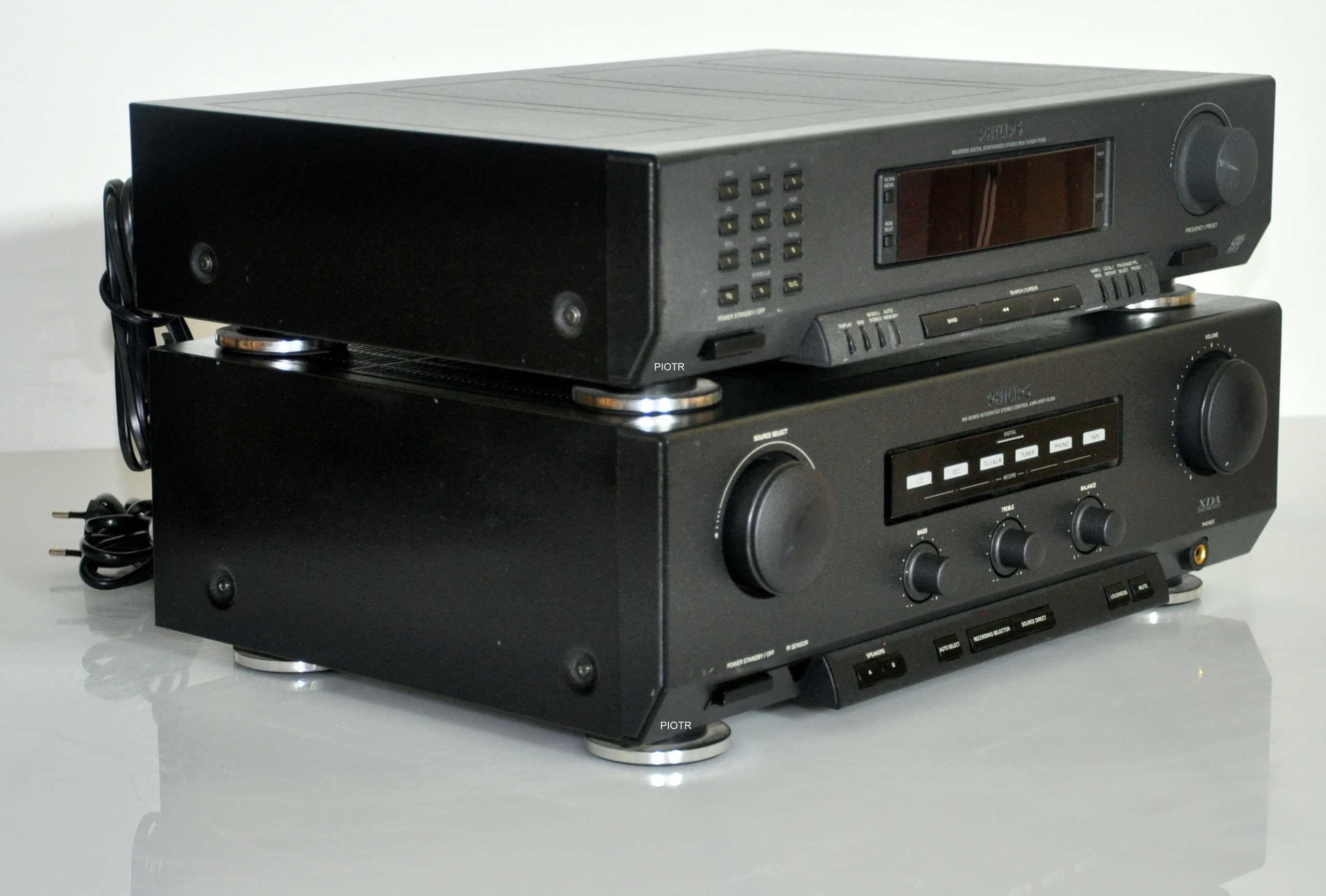 Zestaw stereo audio wzmacniacz i tuner Philips z serii 930.