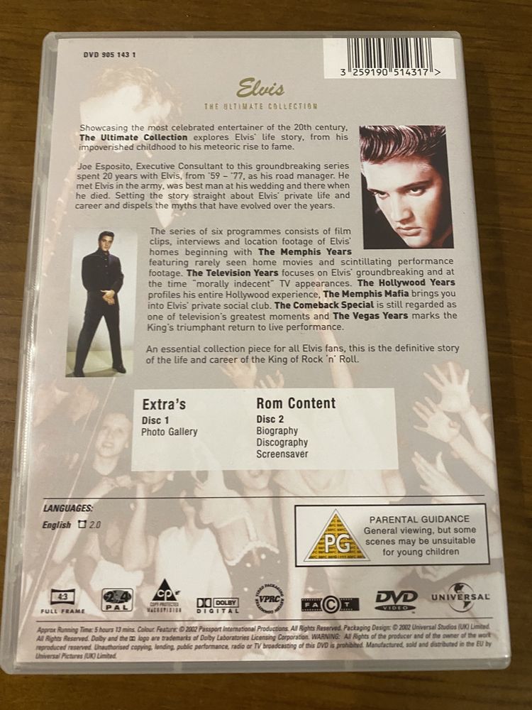 DVD Duplo ELvis Presley