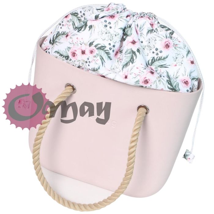 organizer OBAG MINI worek różany ogród róże 2 kieszenie komin OMAY