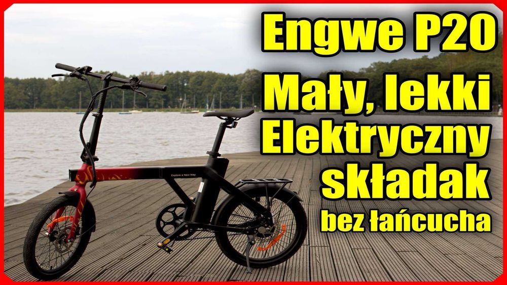 Engwe P20 Mały, lekki składak z wyjmowaną baterią