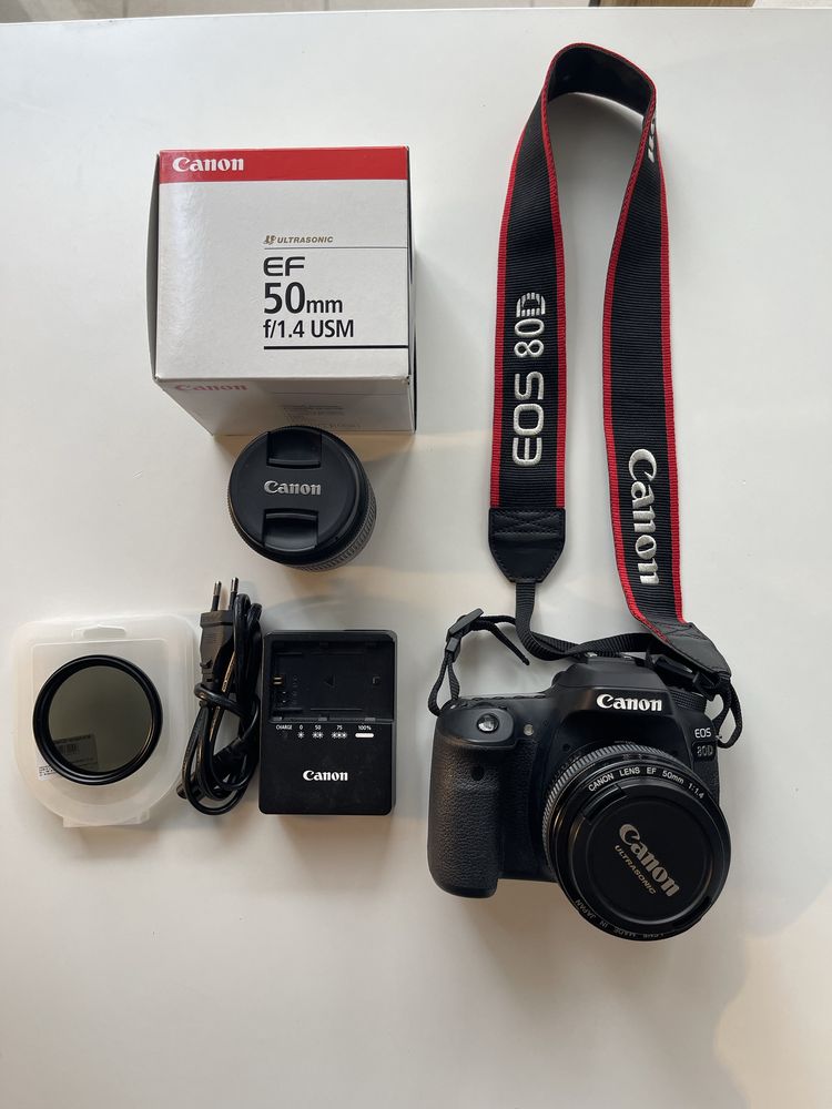 Canon EOS 80D w dobrym stanie +2 obiektywy