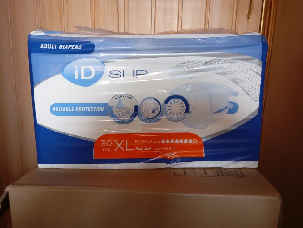 Підгузники для дорослих iD Slip Extra Plus XL (120-170 см), 30 штук