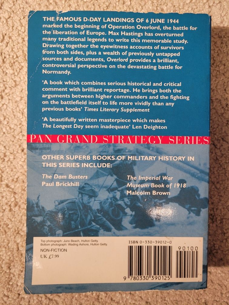 Max Hastings Overlord książka PO ANGIELSKU angielski WWII book