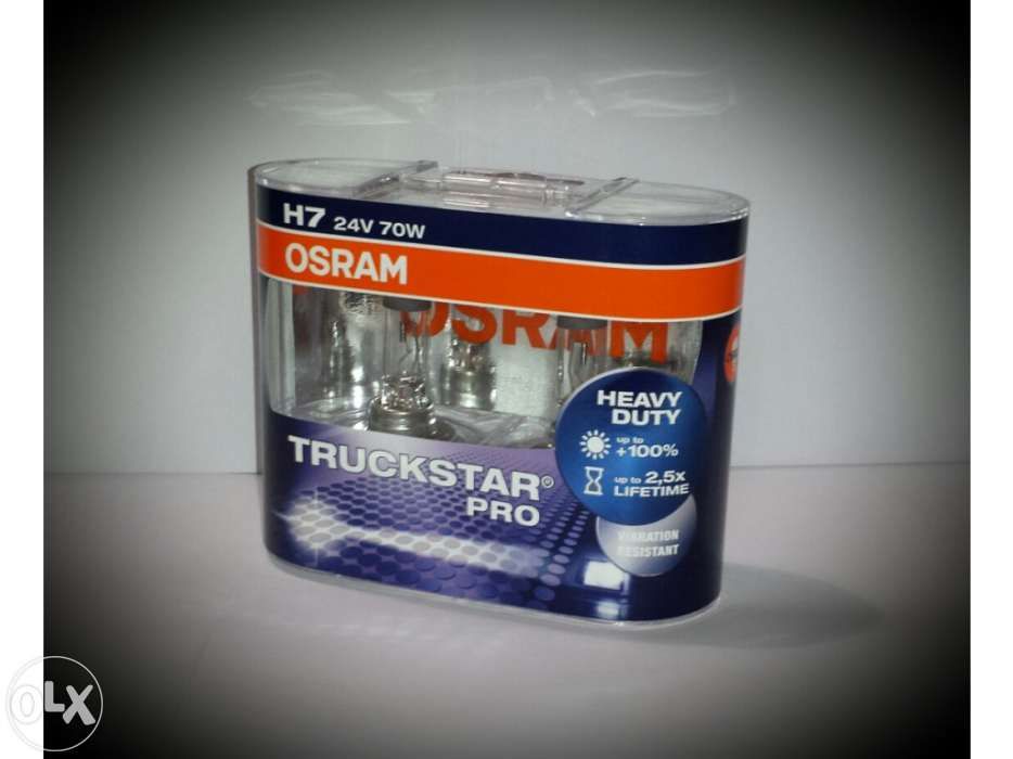 Lâmpadas Camião Osram TruckStar Pro +100% (24V) H1,H3,H4,H7 Lâmpada