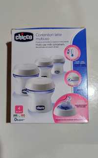 4 contentores leite multiusos Chicco biberão