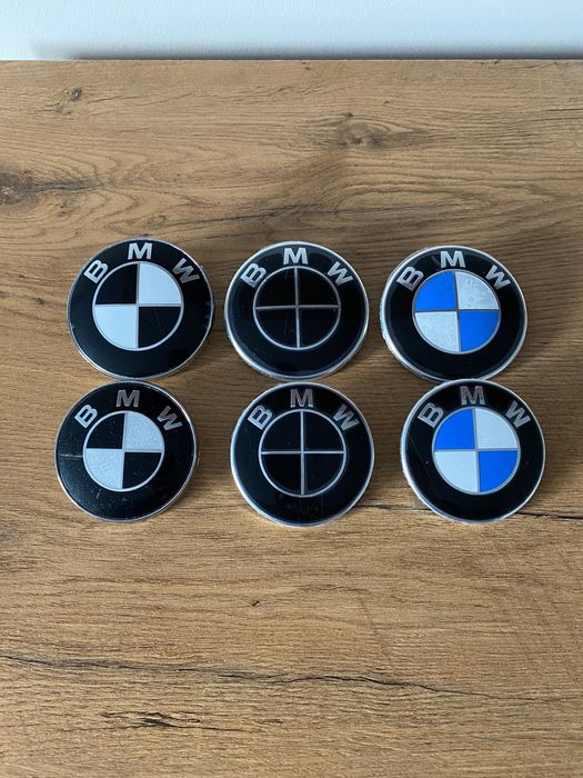 Znaczki, Emblematy, Dekielki BMW 82mm, 74mm