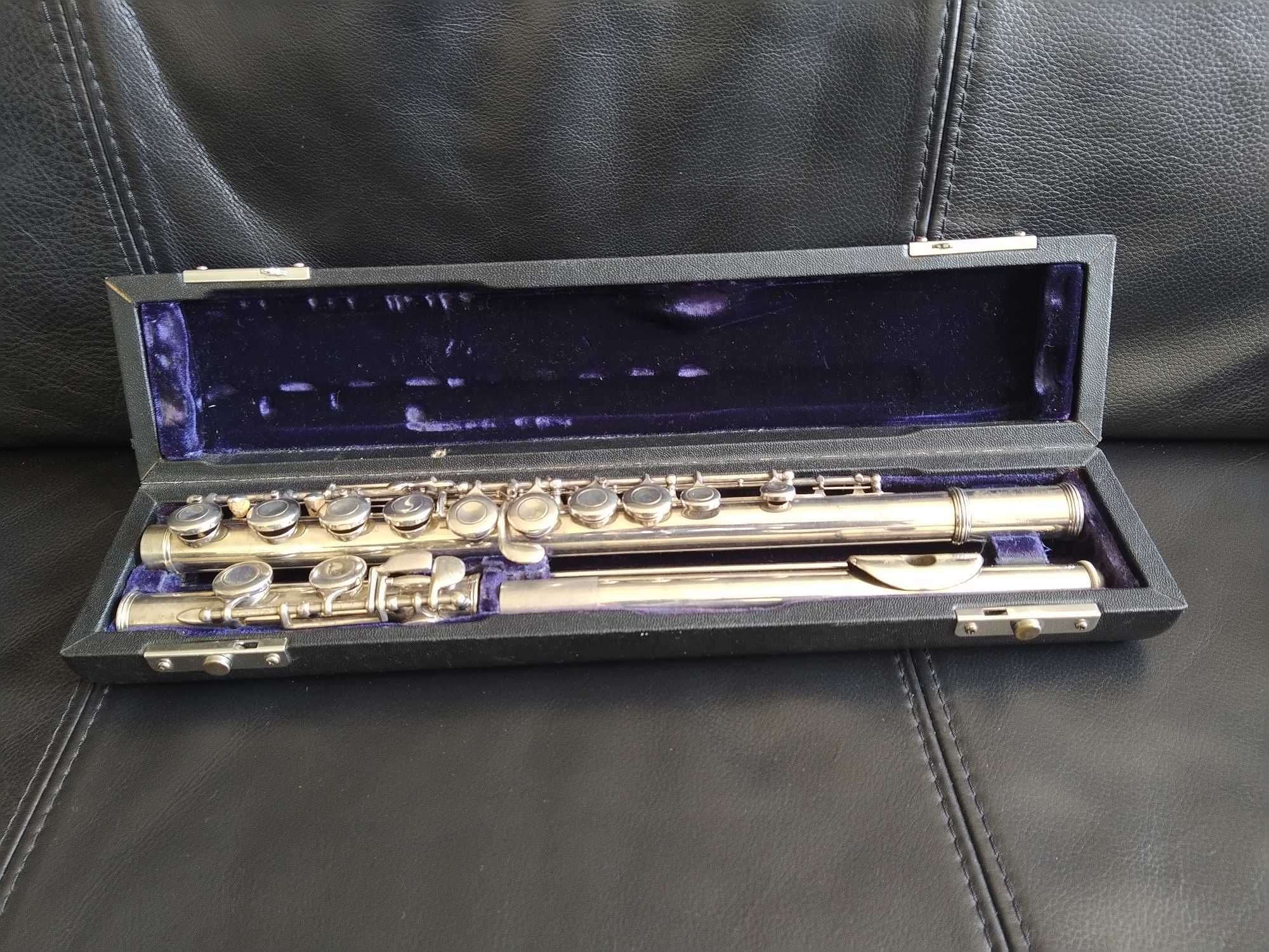 Flauta transversal vintage Roland Meinl. Alemanha