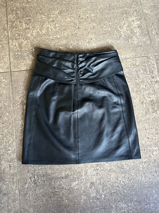 Спідниця шкіряна Balmain