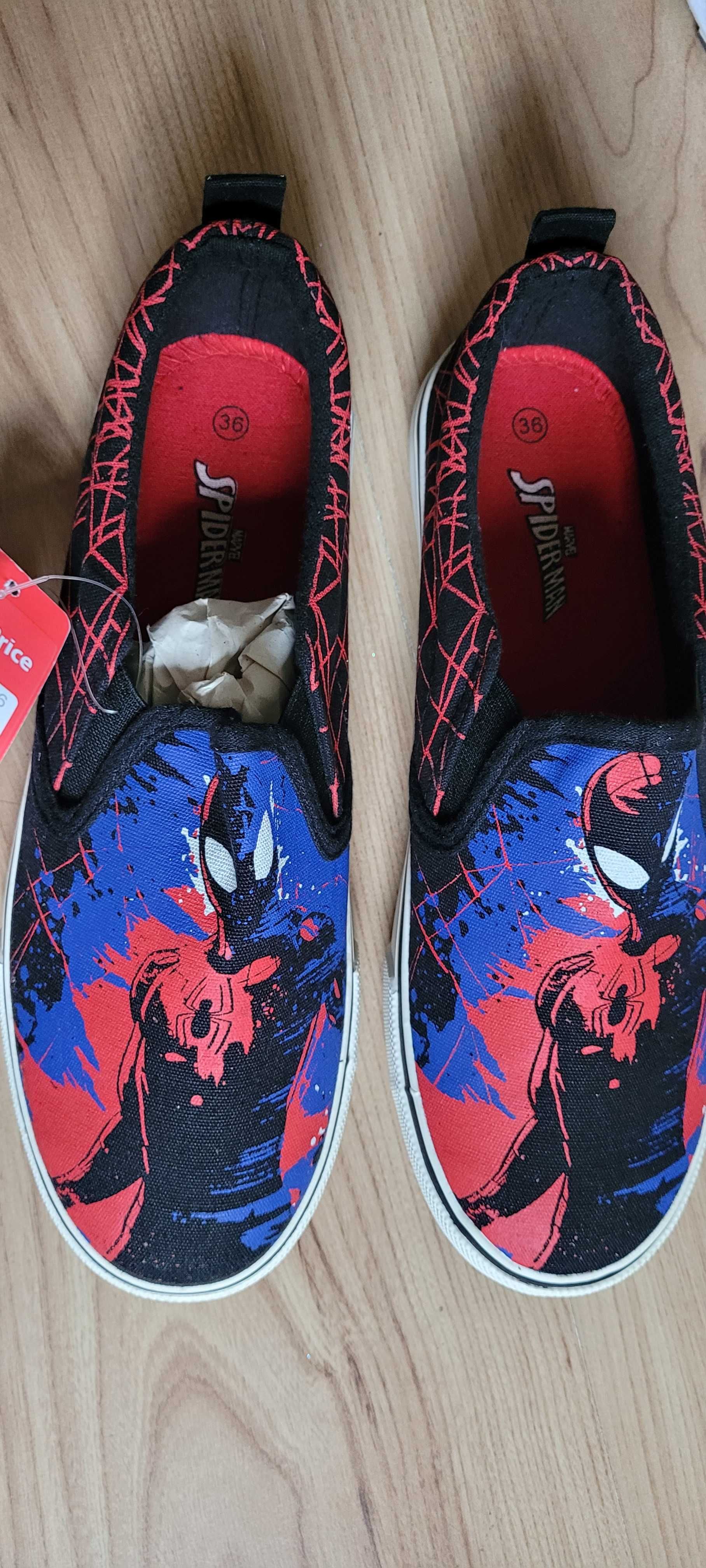 Buty wsuwane halfprice spiderman 36/37