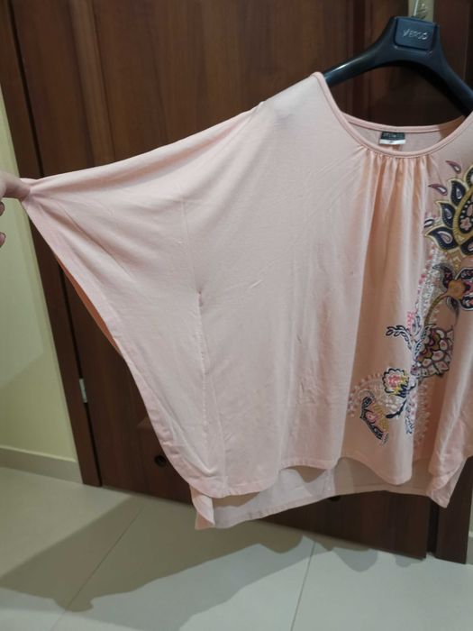 Bluzka z krótkimi rękawem typu nietoperz xxl