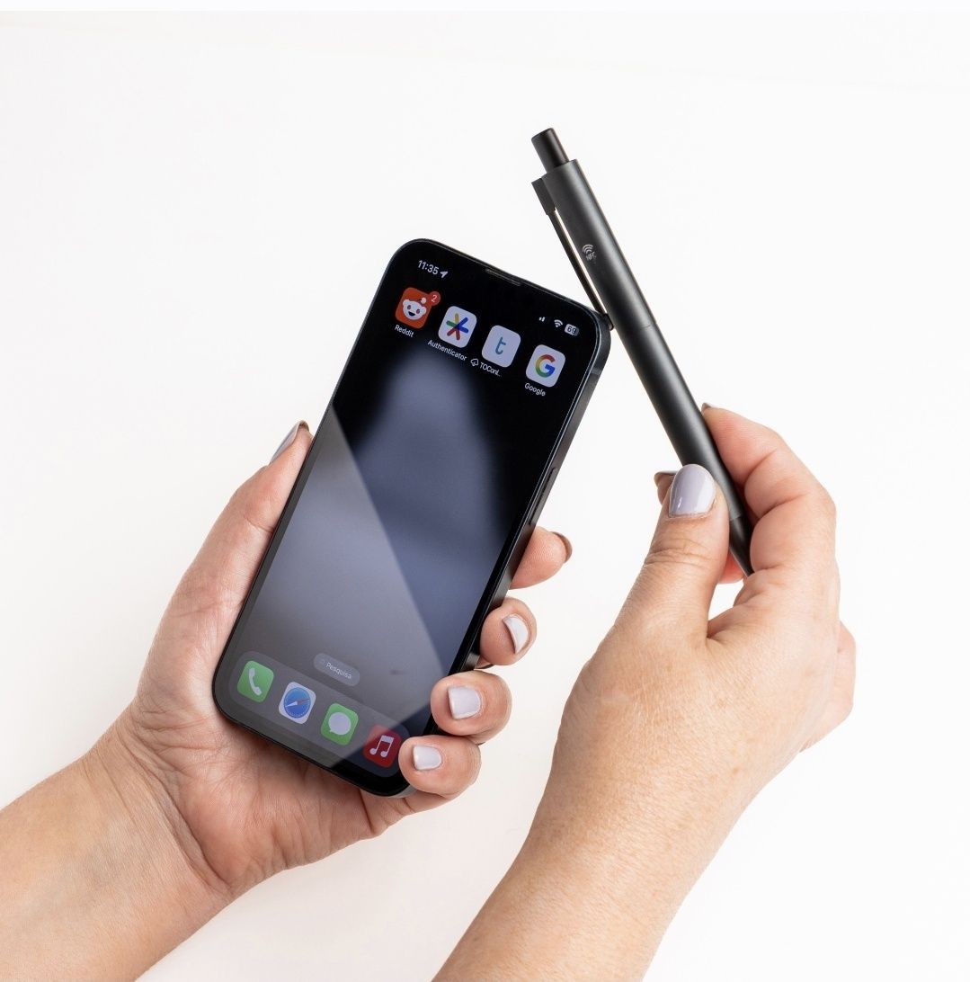 Esferográfica NFC Personalizável – Pré-venda Exclusiva