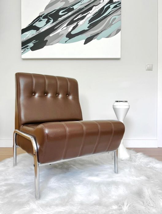 Sofá castanho vintage