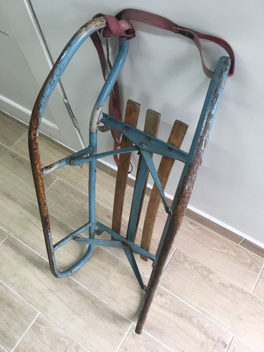 Stare składane sanki dla dziecka, do renowacji