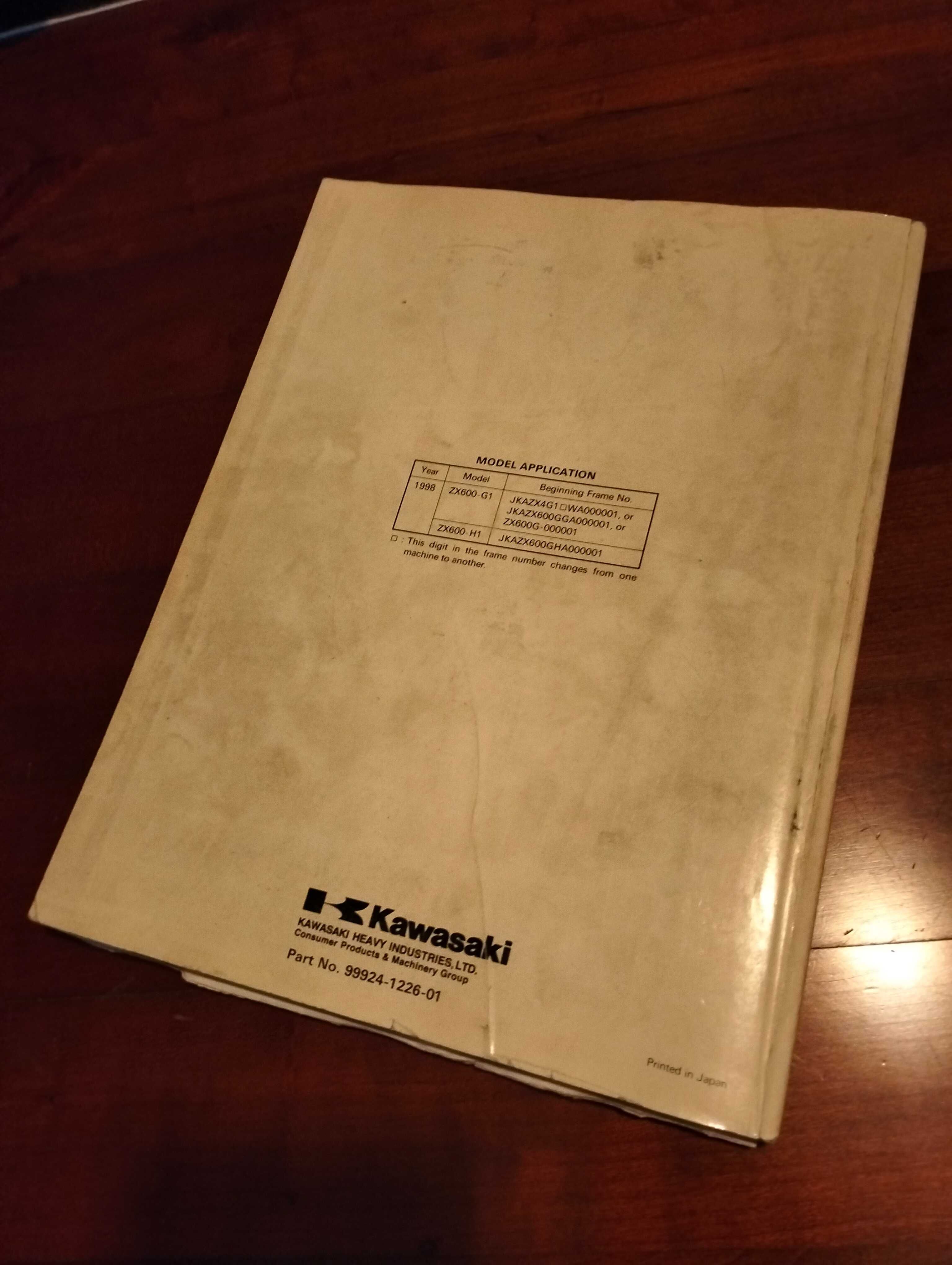Manual técnico oficial - Kawasaki Ninja ZX6 R