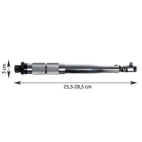 KLUCZ DYNAMOMETRYCZNY 1/4" 5-25 Nm wielofunkcyjny z grzechotką 1772