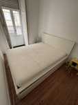 Cama IKEA MALM com arrumação - estrado para colchao queen size
