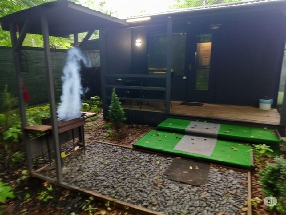 Відпочинок на природі у сучасному міні-будиночку.  Для двох