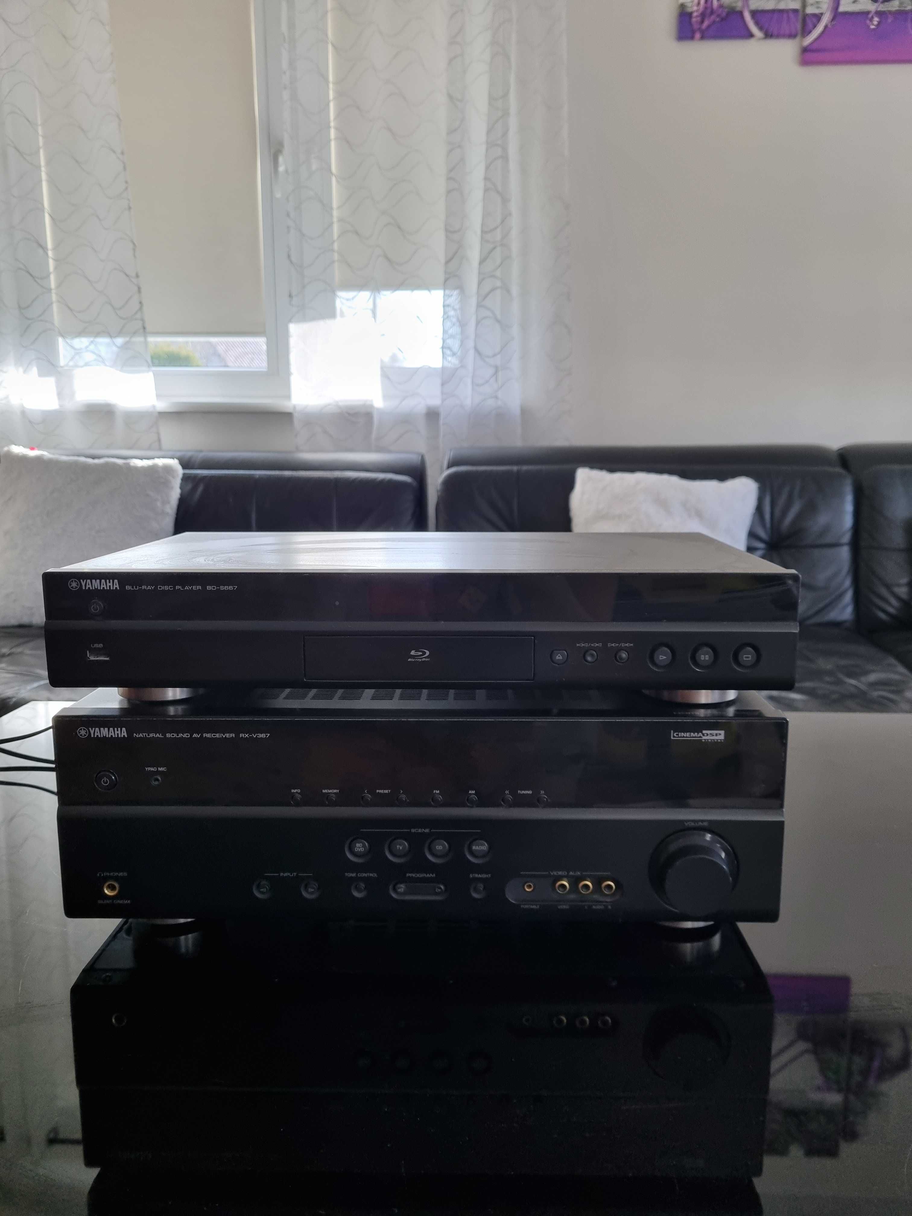 Yamaha aplituner i blue ray disc player