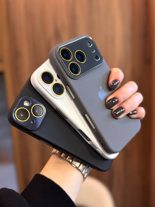 Чохол з мікрофіброю silicone case iphone 17 pro max чехол айфон про