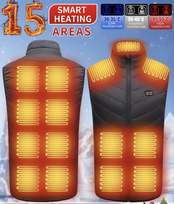 Жилетка с подогревом  9-15-21 зон размер М ,L,XL,XXXL для ЗСУ.