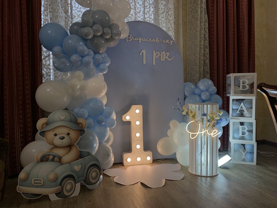 Оренда фотозон на годик/ хрещення/ день народження / прокат фотозон