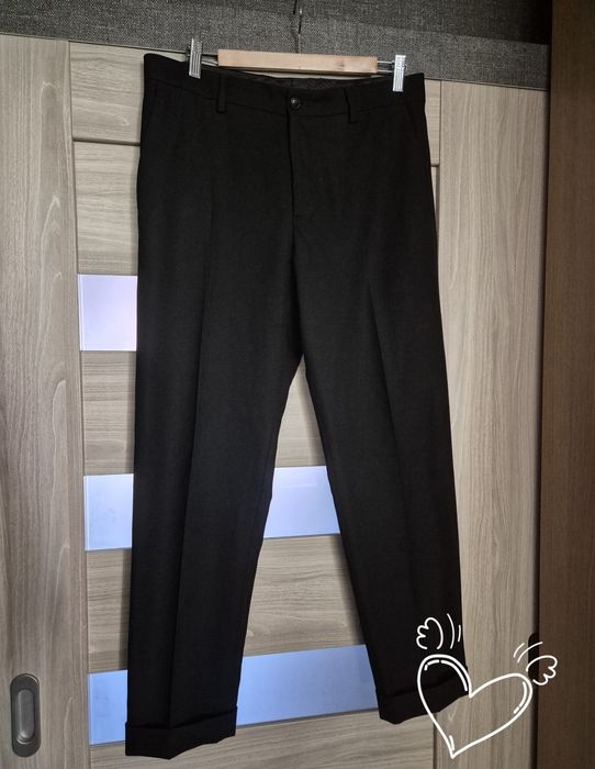 ZARA - eleganckie spodnie męskie czarne #musthave #eleganckie