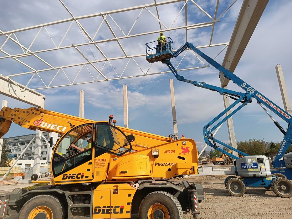 Wynajem podestu ruchomego ( zwyżka)