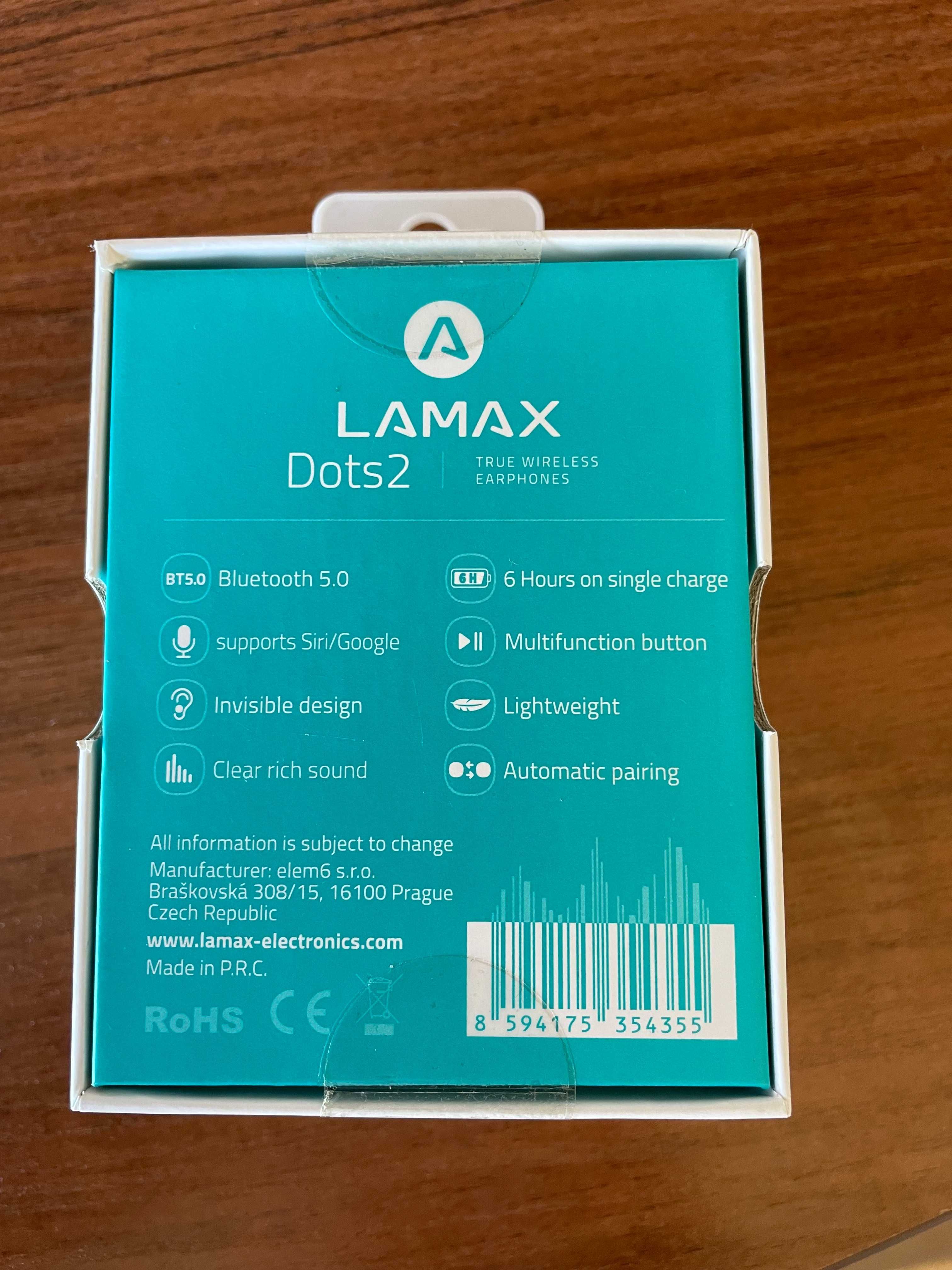 Lamax Dots 2 - słuchawki bezprzewodowe - nowe