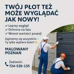 Malowanie/renowacja plotów/ogrodzeń betonowych