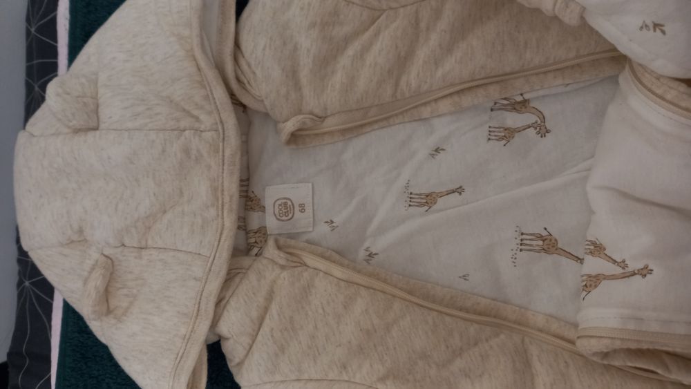 Ciepły kombinezon dziecięcy, rozmiar 68