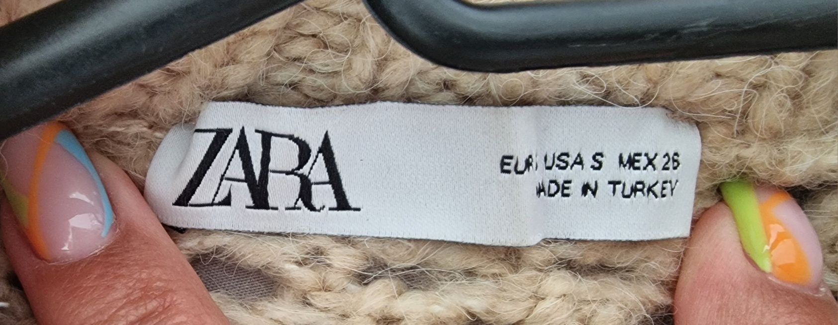 Pleciony sweterek Zara r. S