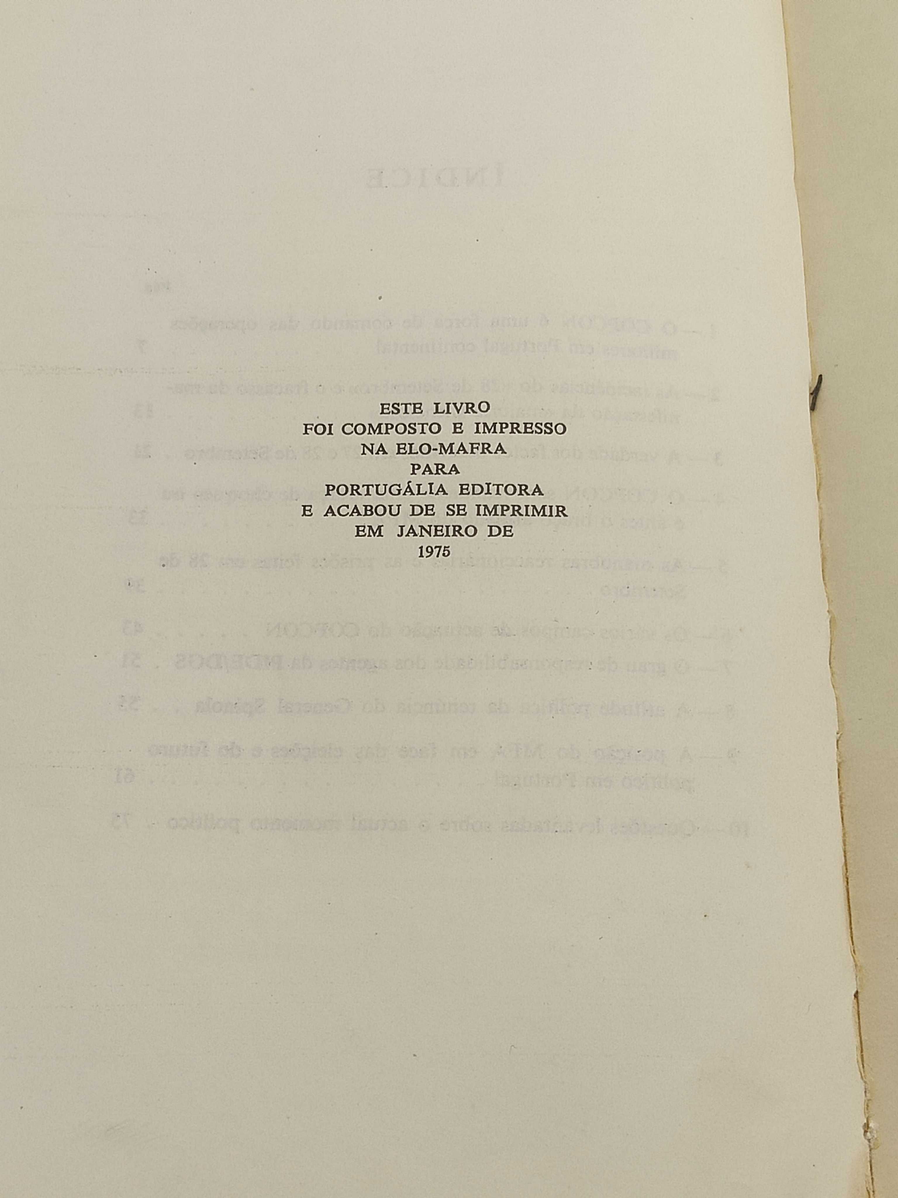 Livro Ref:PAR1 - Cinco Meses Mudaram Portugal - Otelo S. de Carvalho