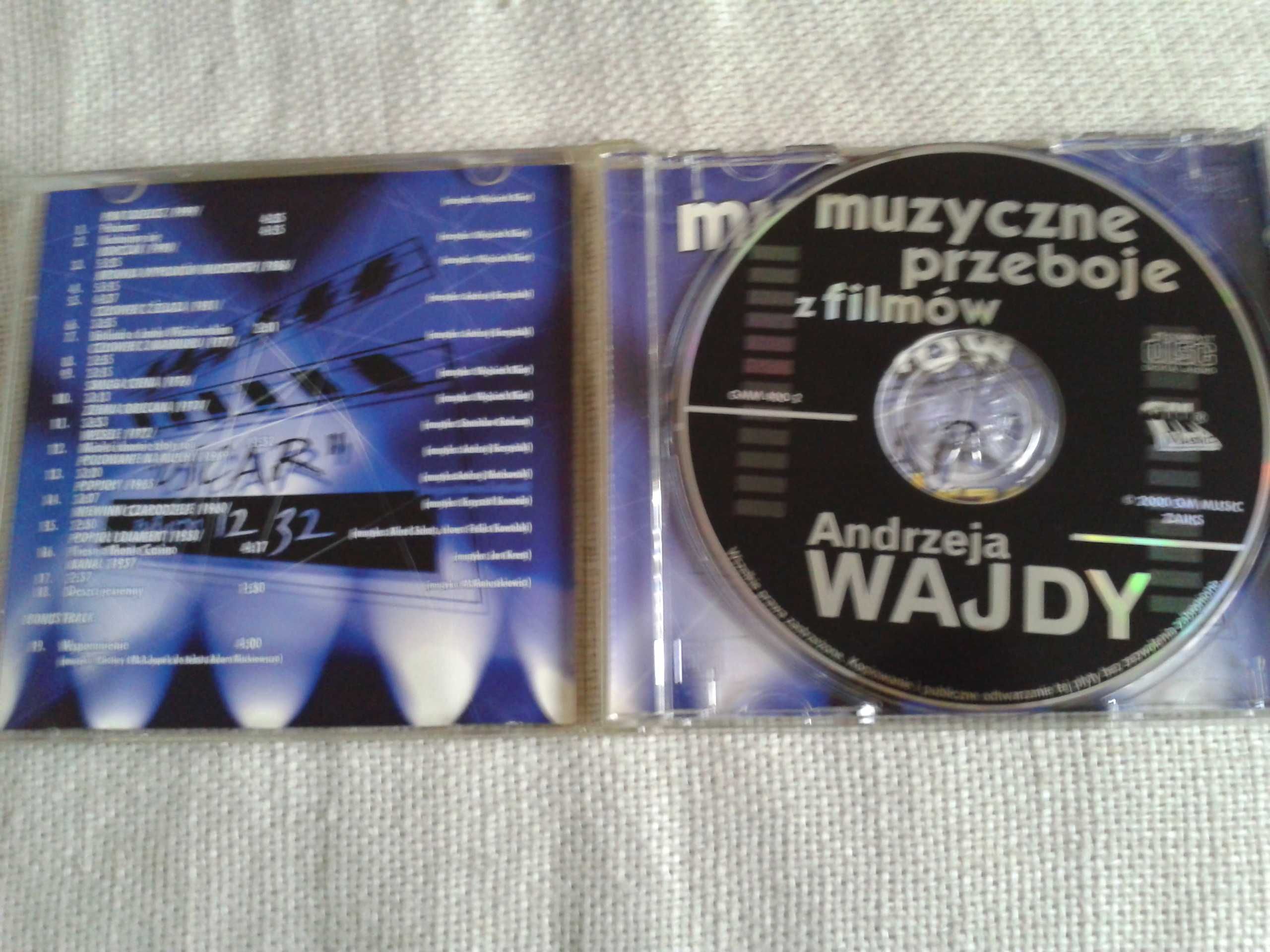 Muzyczne przeboje z filmów Andrzeja Wajdy  CD