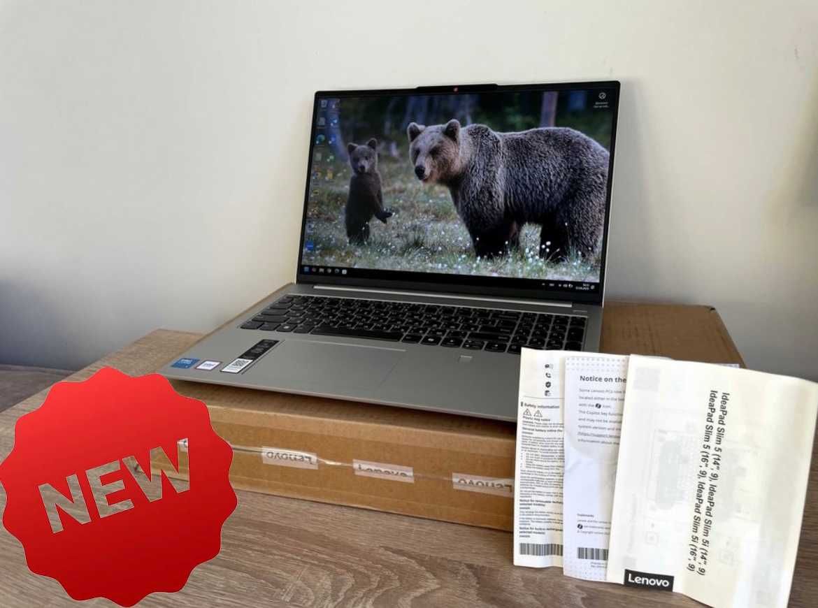 NEW 2024 Lenovo 16 мат i5 120u 10ядр 16 ddr5 512 bat 12ч 1.6кг Гаранти