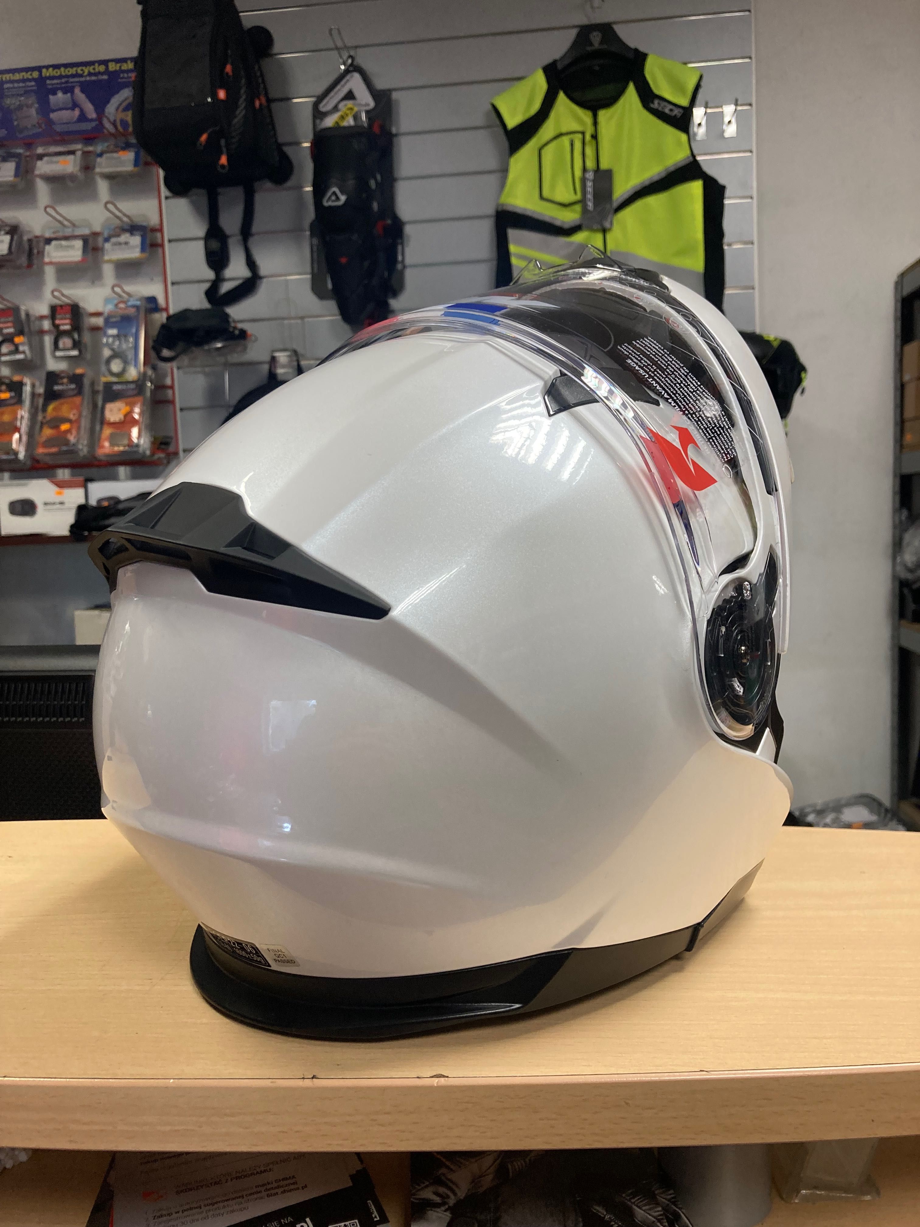 Kask motocyklowy szczękowy Francuski NOX blenda sklep