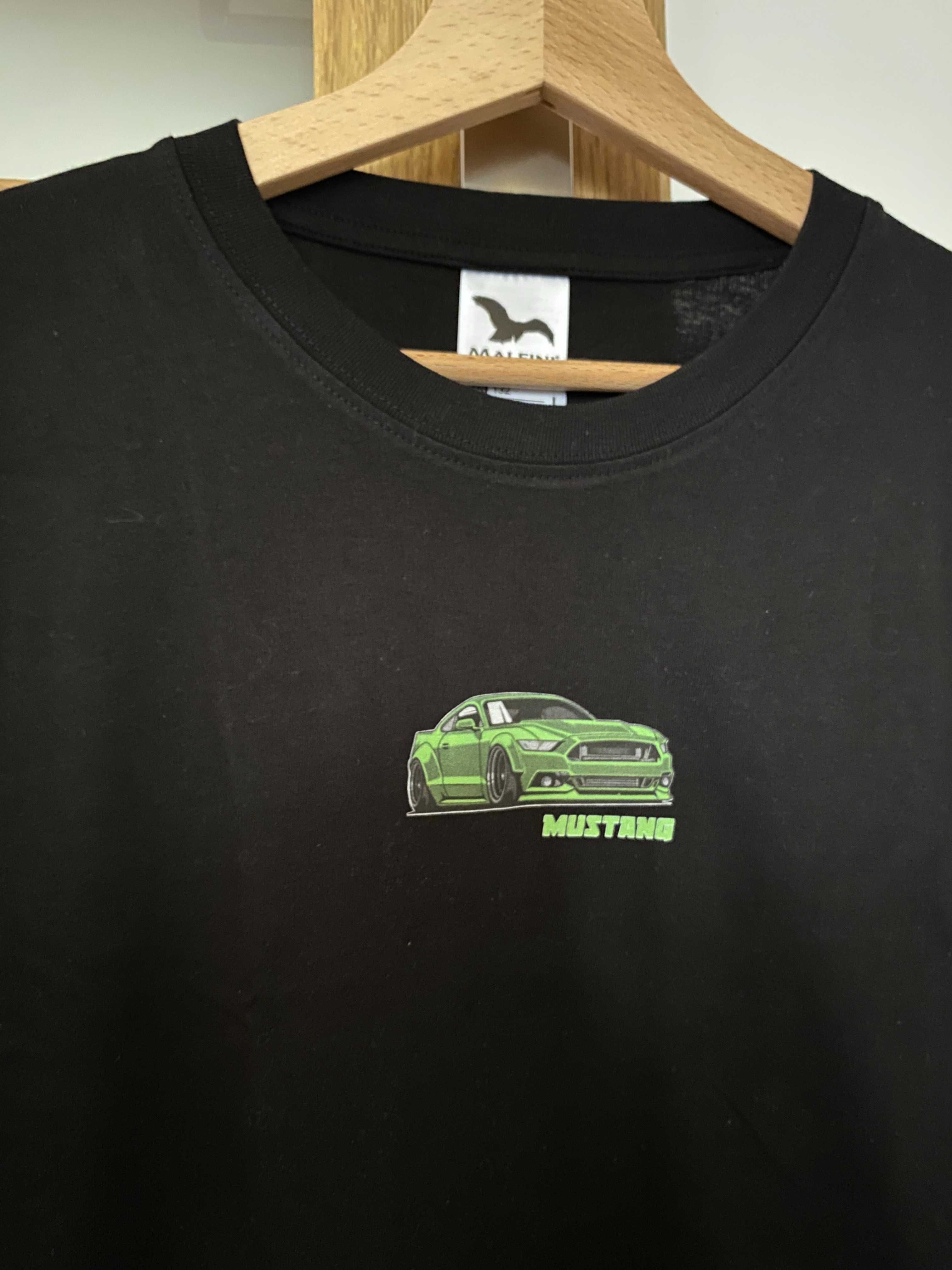 Męska Czarna Koszulka Ford Mustang L