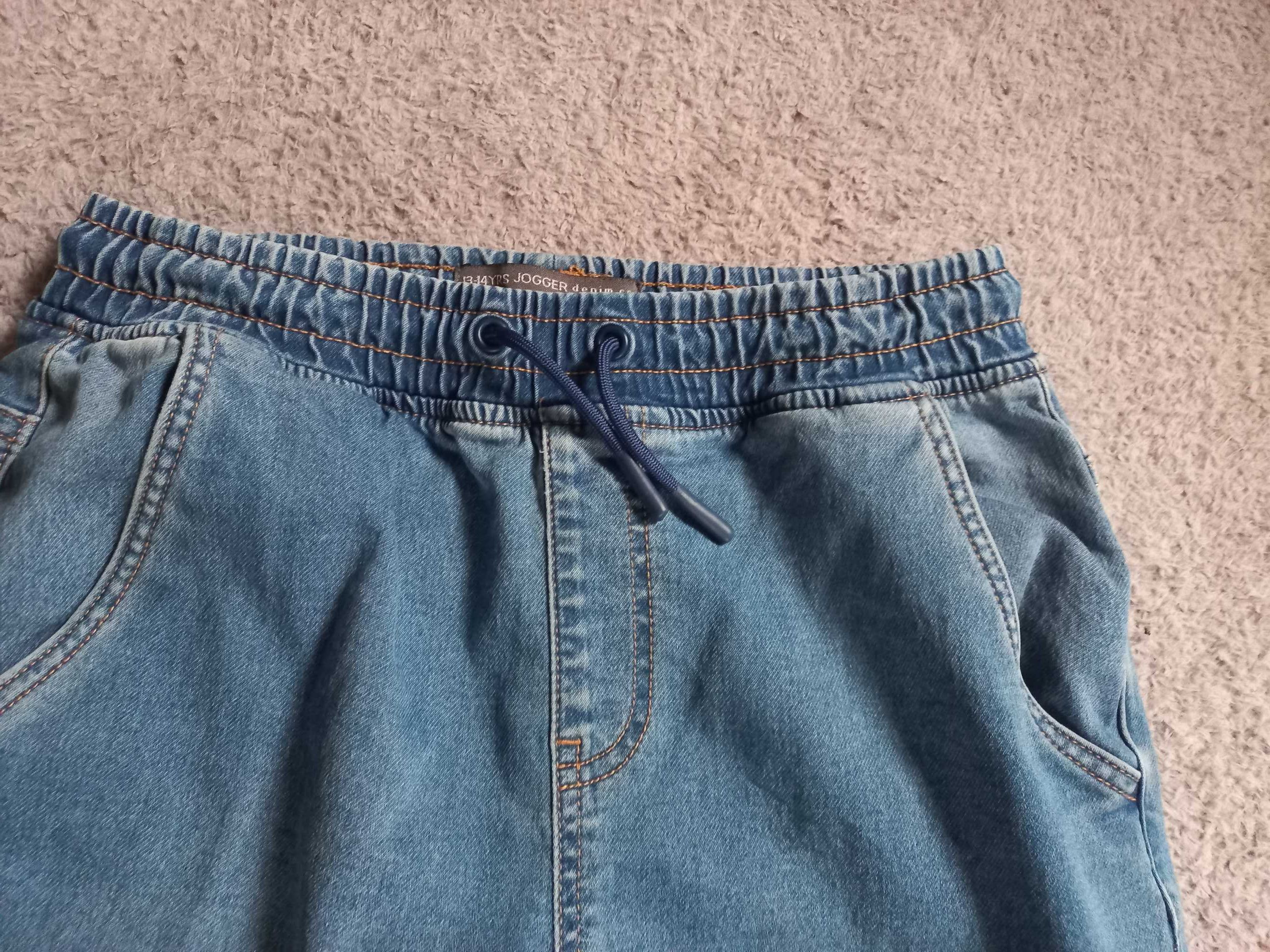 Spodnie dżinsowe dżins jeans Jogger Joggery 164 cm 13 - 14 lat J. Nowe