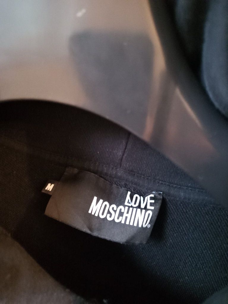 Moschino oryginalne bluzy z kapturem męskie jak nowe