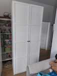 Szafa PAX Ikea Hemnes, 2 rury, oświetlenie, półka