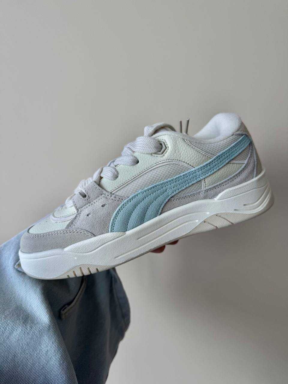 Кеди Puma 180 Grey Blue White / кеди Пума 180 сірого кольору замша