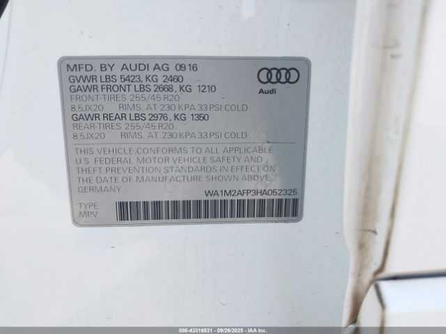 Audi Q5 2.0T Premium 2017