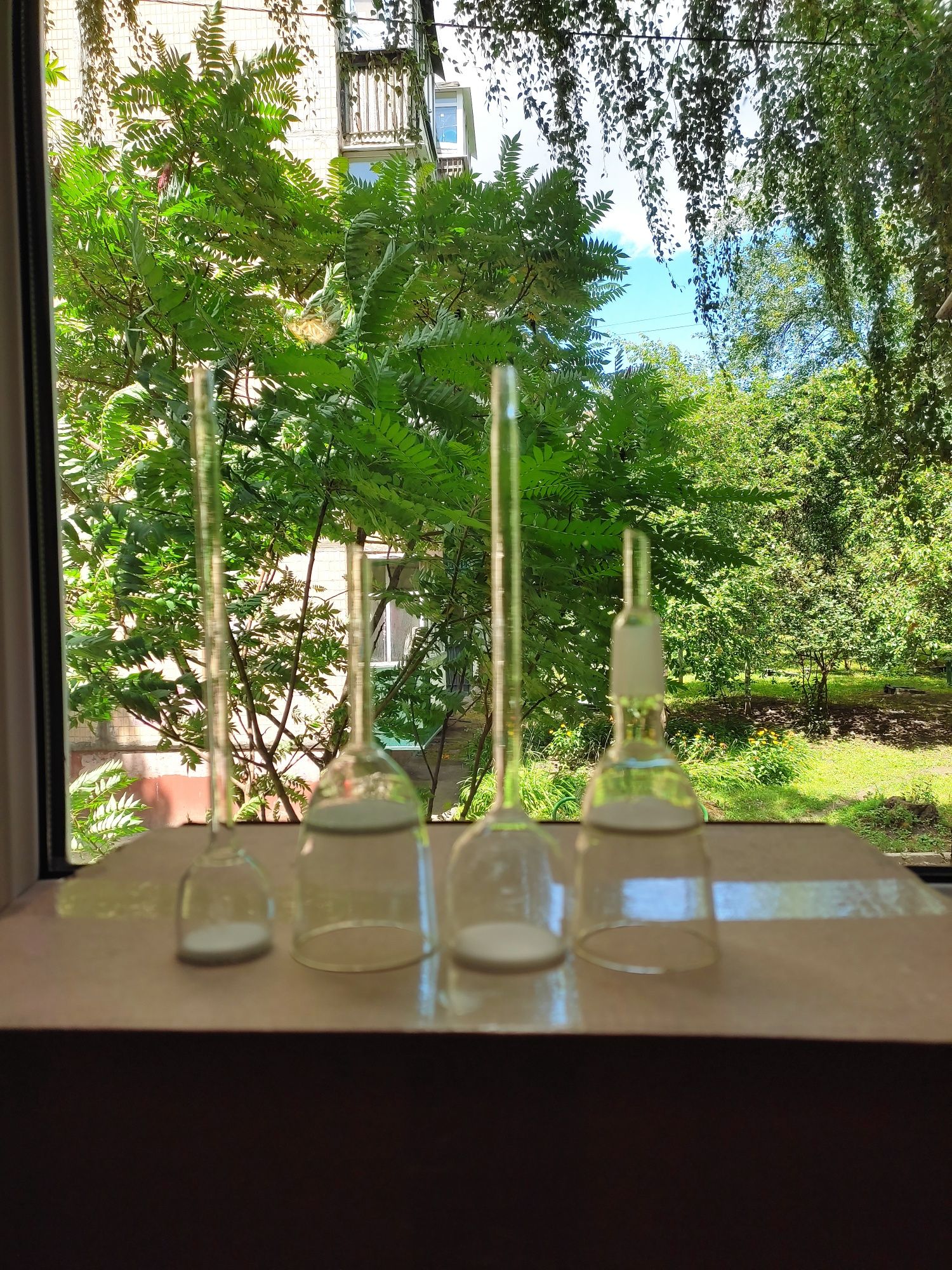 Лабораторная посуда, стеклянный фильтр Шотта.
