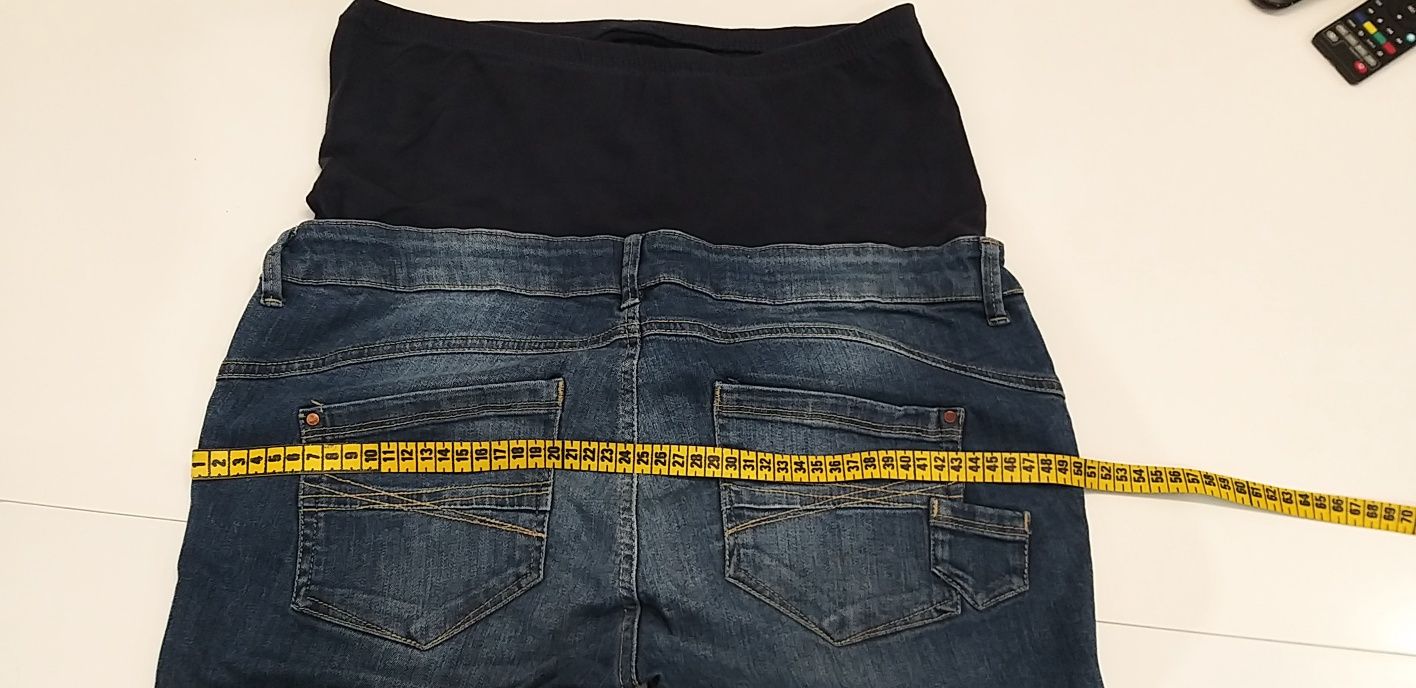 Spodnie jeans ciążowe z pasem 38-42