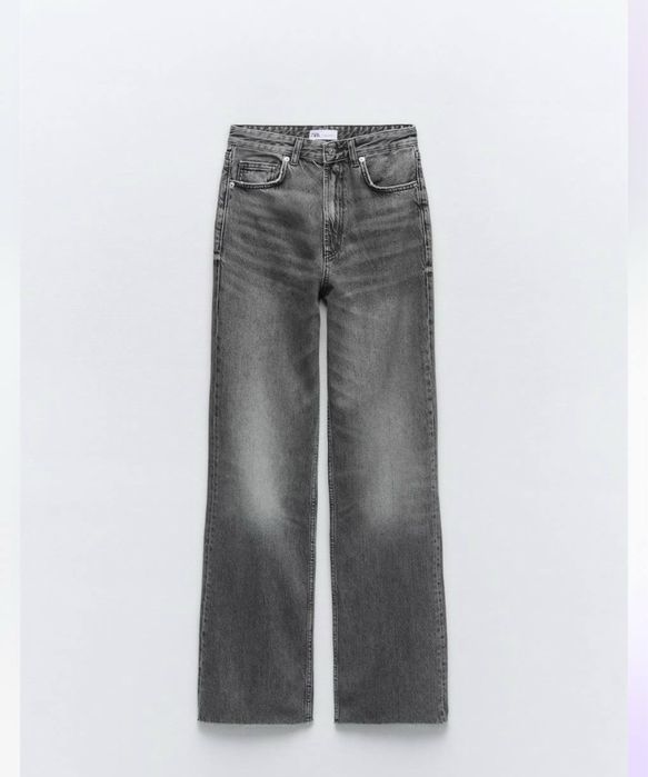 сірі джинси zara wide leg