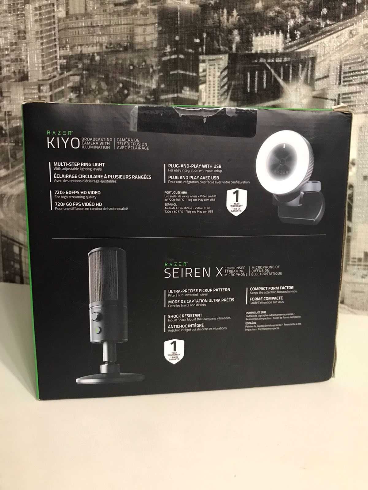 Новый! Набор Razer Streaming Kit (Kiyo камера, Seiren X микрофон)