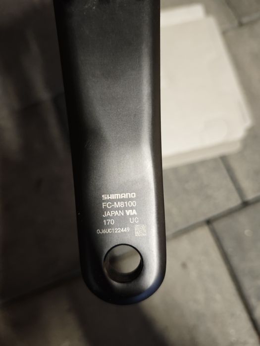 Shimano Deore XT FC-M8100 - 170 mm + zębatka Deckas 38T – bard