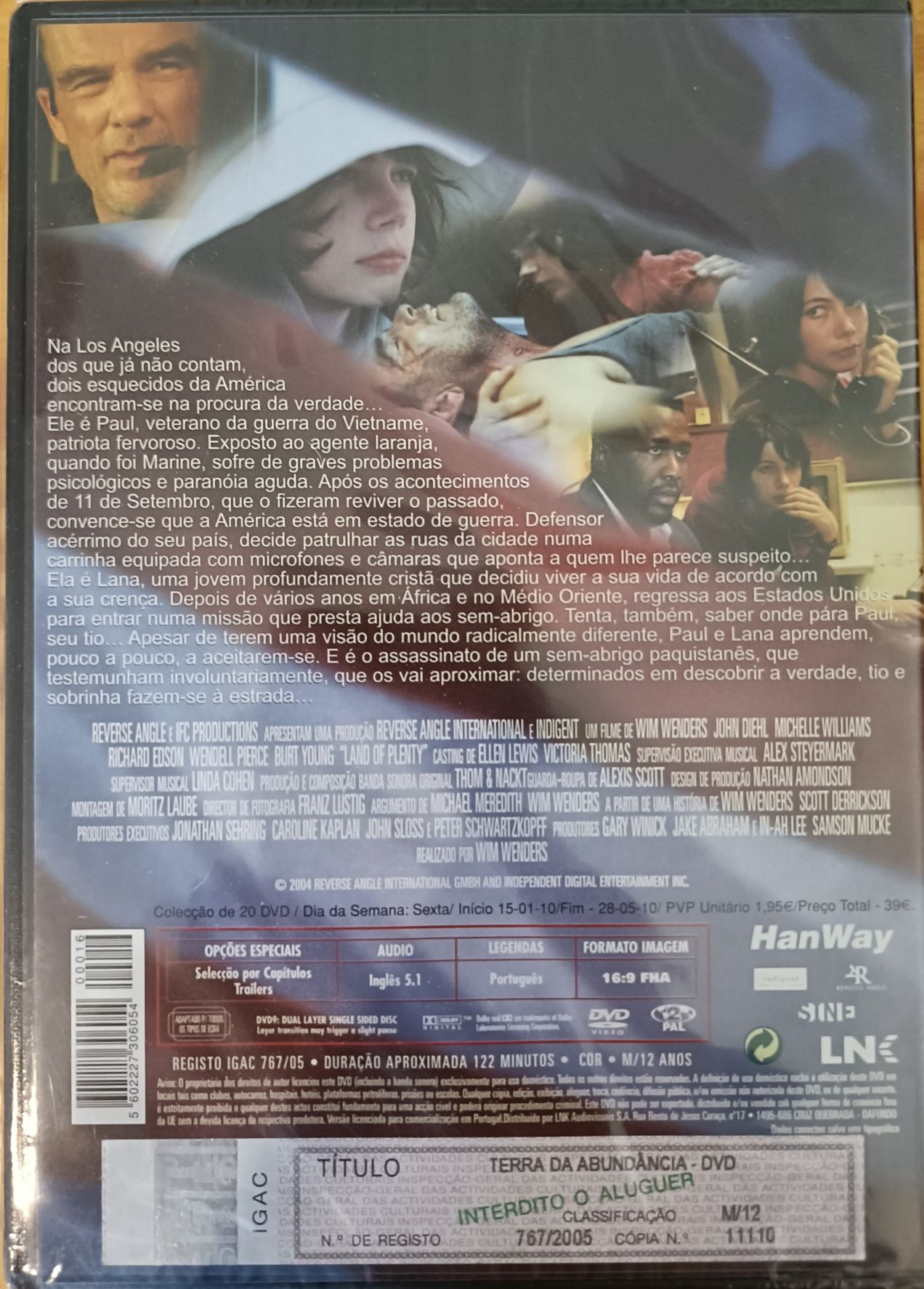 DVD Terra da Abundancia, de Wim Wenders
