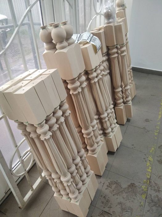 Балясини, бук, дуб, ясень