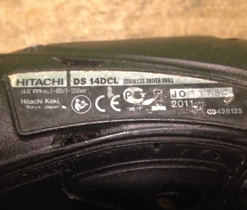 Obudowa oryginalna wkrętarki Hitachi DS 14DCL stan dobry.